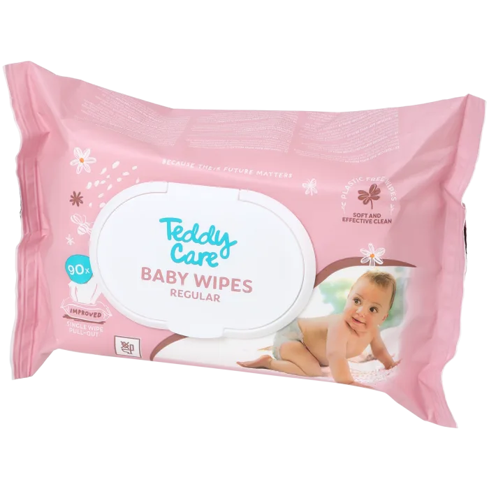 Lingettes pour bébé Teddy Care Regular