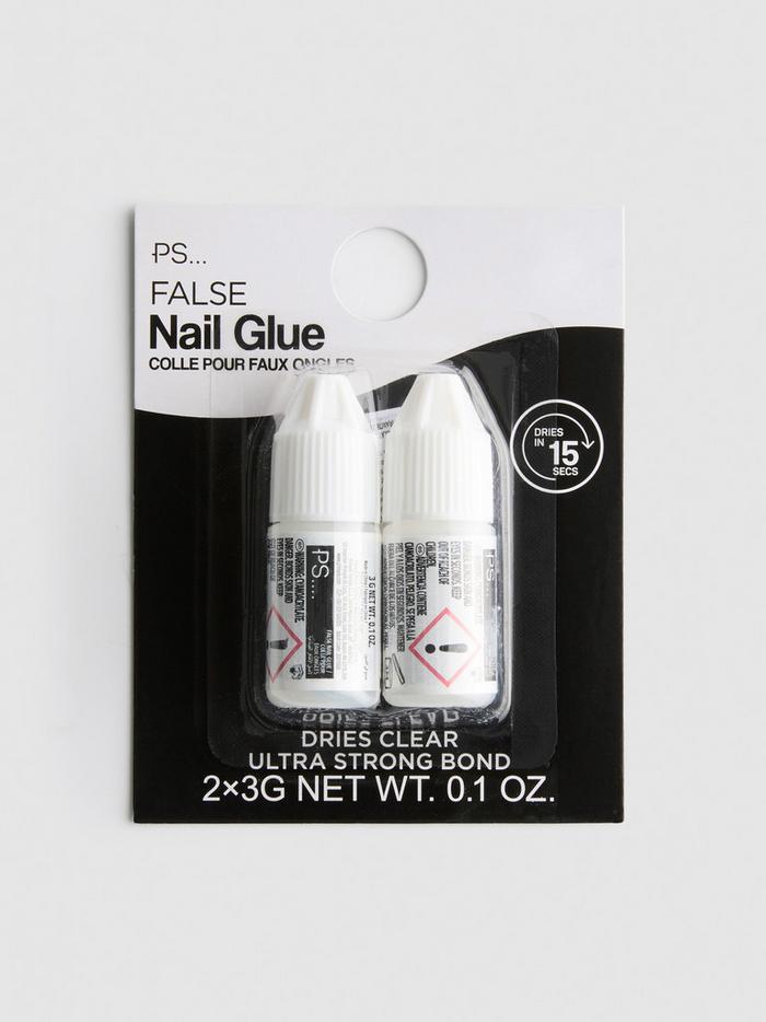 Lot de 2 tubes de colle pour faux ongles