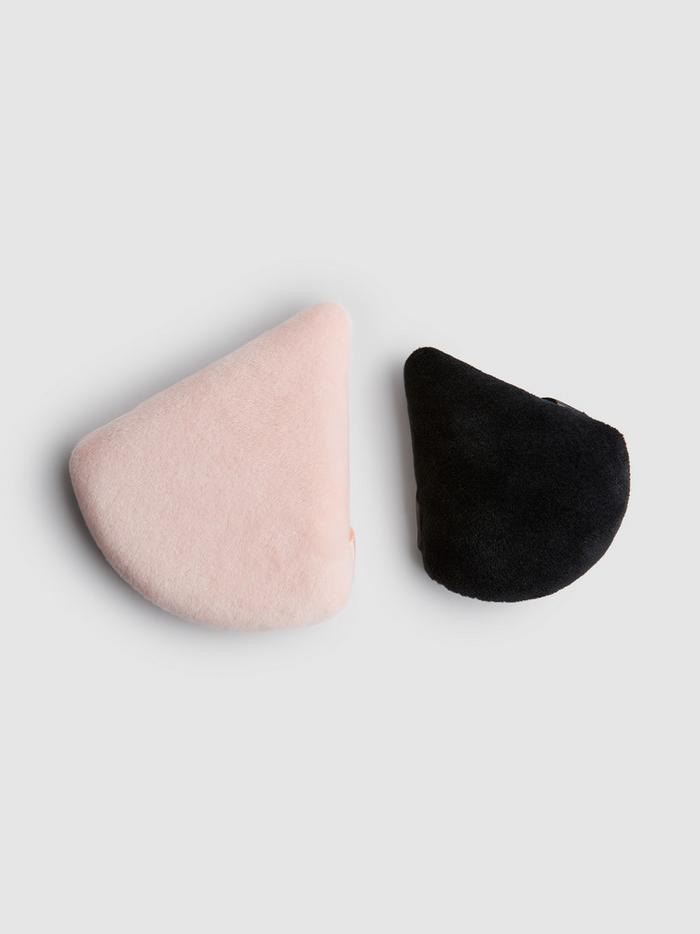 Lot de 2 houppettes à poudre triangulaires PS...