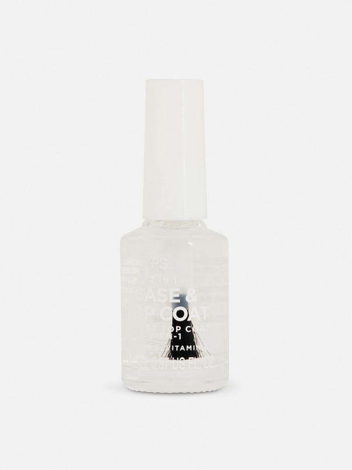 Vernis à ongles 2-en-1 base et top coat PS...