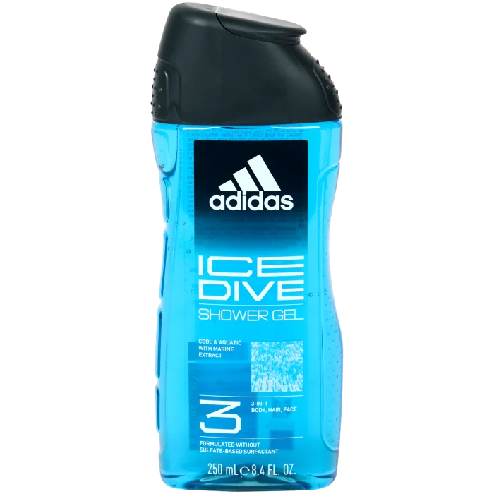 Gel douche 3-en-1 Adidas Ice Dive