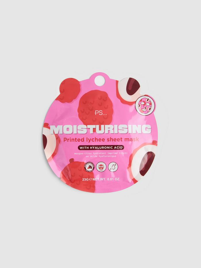 Masque-tissu à imprimé litchi PS...