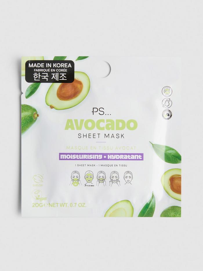 Masque-tissu à avocat PS...