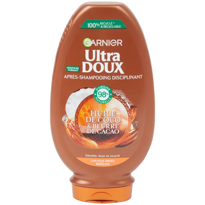 Après-shampoing Garnier Ultra Doux Huile de coco et beurre de cacao