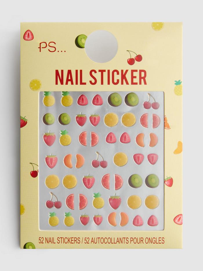 Lot de 54 autocollants fruits pour ongles PS...