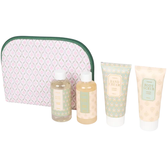 Coffret bien-être avec trousse de toilette