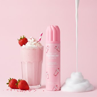 Mousse de Douche Milk-Shake Fraise