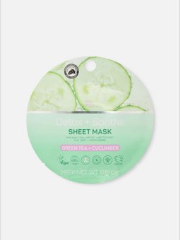 Masque-tissu au thé vert et au concombre