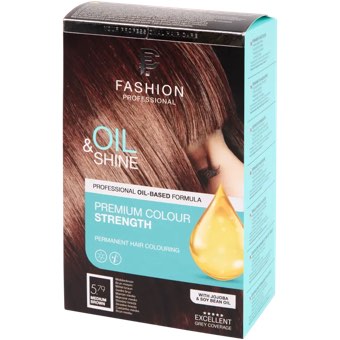 Coloration permanente pour cheveux Fashion Professional Oil & Shine