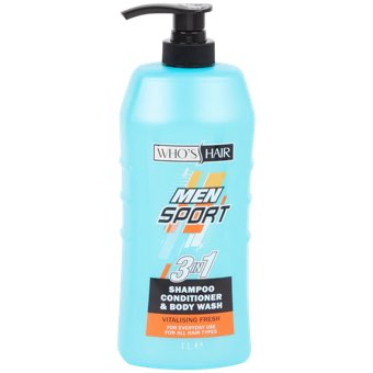 Gel douche Who's Hair Sport 3 en 1 Vitalising Fresh