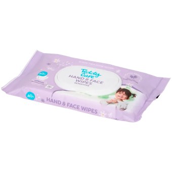 Lingettes nettoyantes mains et visage Teddy Care Sensitive