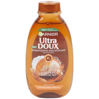 Shampoing Garnier Ultra Doux Huile de coco et beurre de cacao