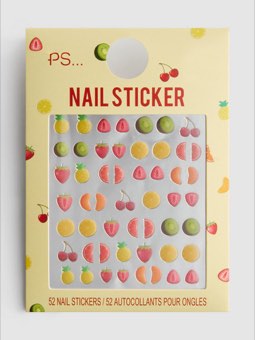 Lot de 54 autocollants fruits pour ongles PS...