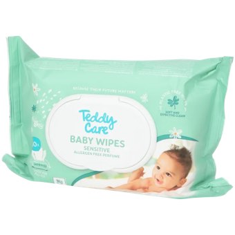 Lingettes pour bébé Teddy Care Sensitive